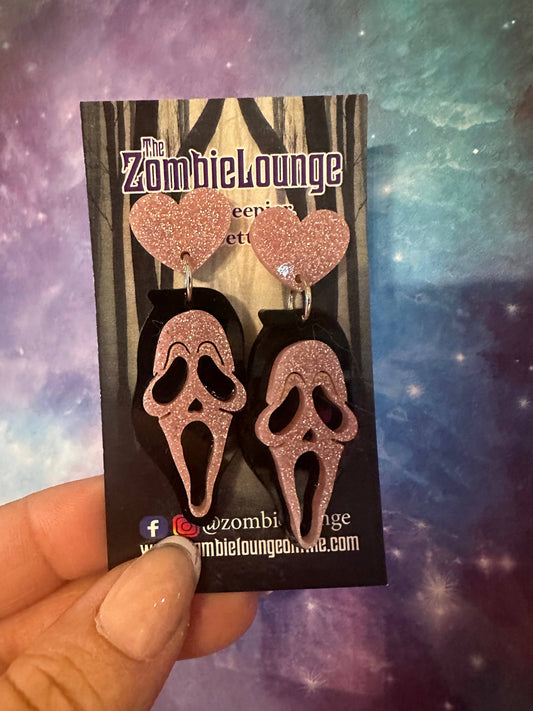 Boucles d'oreilles masque fantôme