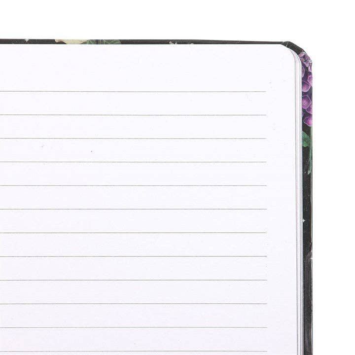 Carnet A5 à motif crâne gothique Venom & Vines