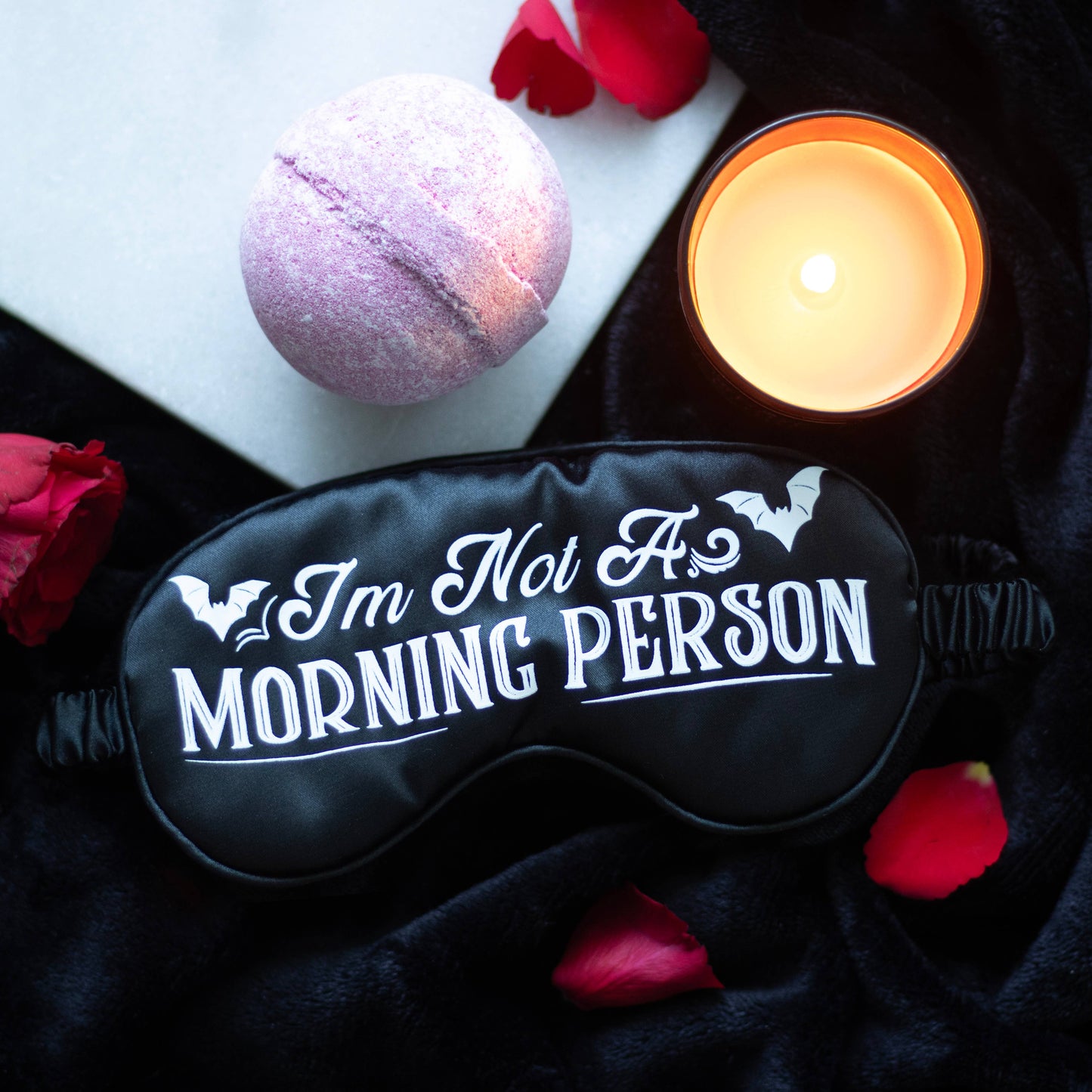Masque de sommeil en satin I'm Not a Morning Person