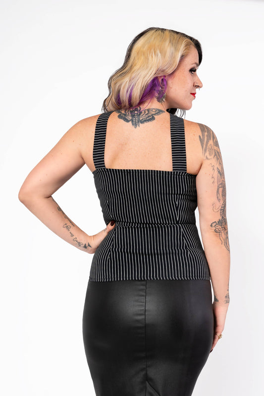 Haut Vavavoom - rayures noires/blanches