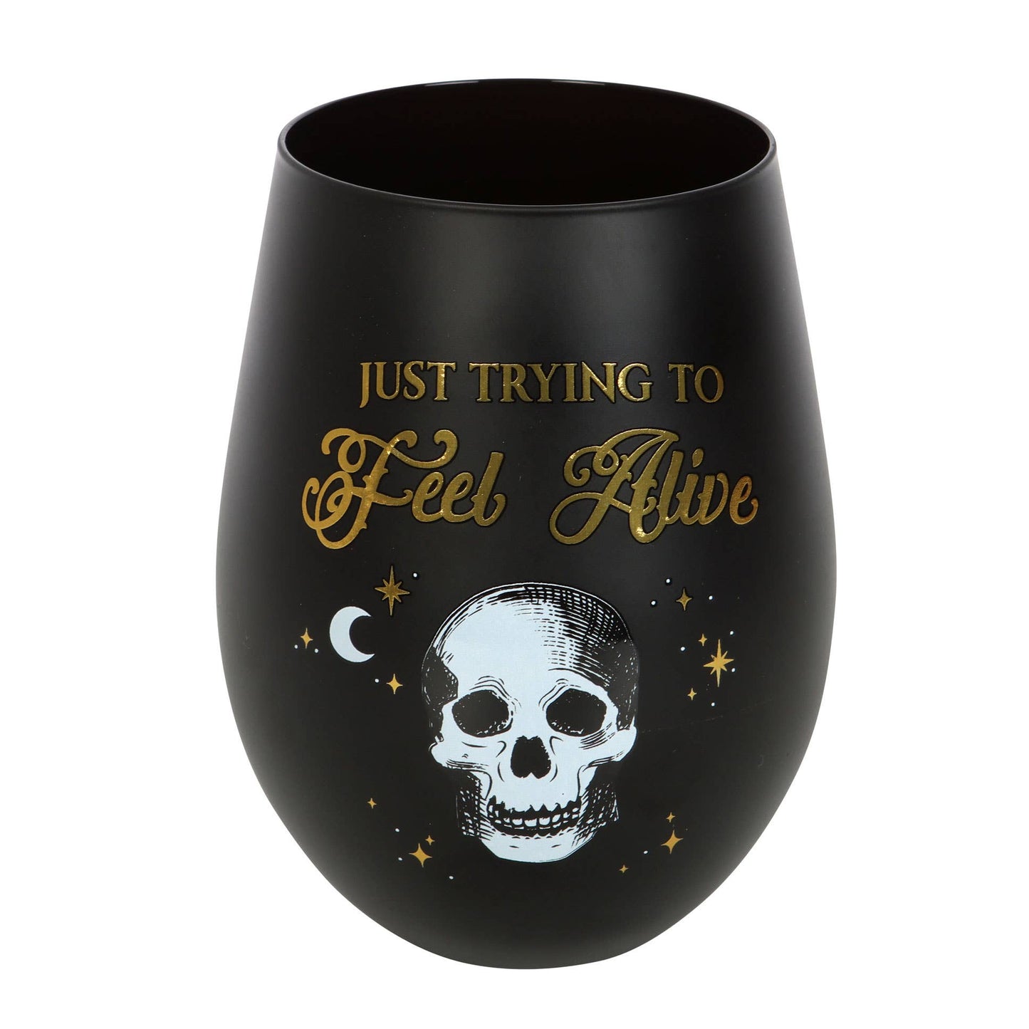 Verre à vin sans pied Trying to Feel Alive Skull
