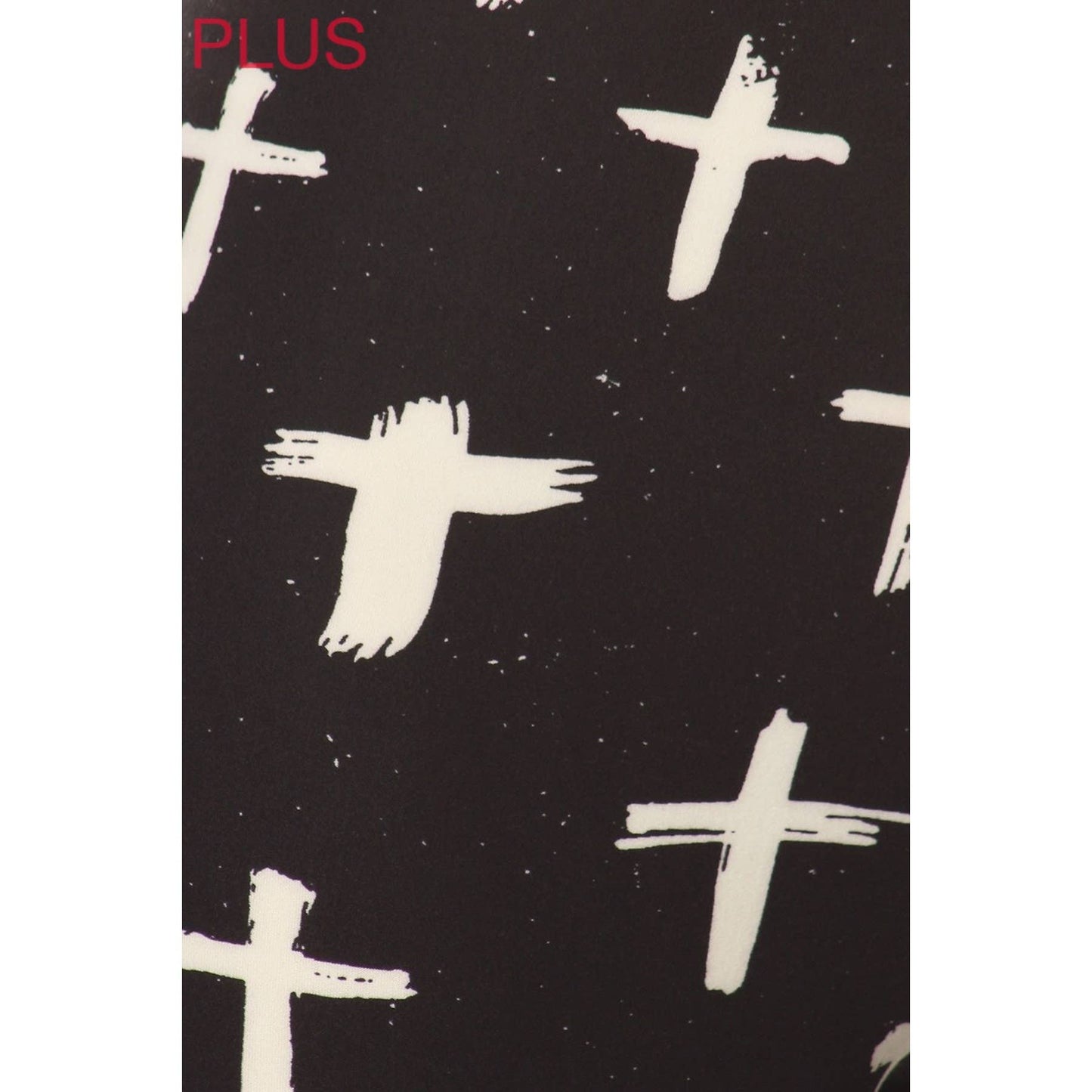 Legging capri taille haute - croix blanche / grande taille