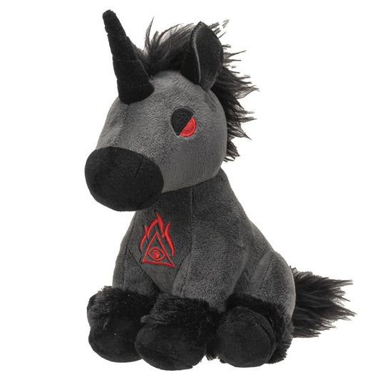 Peluche licorne noire