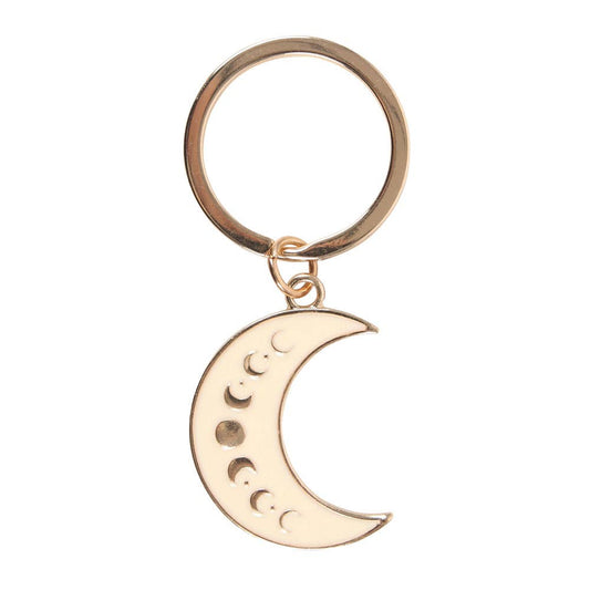 Porte-clés en émail Moon Phase Crescent