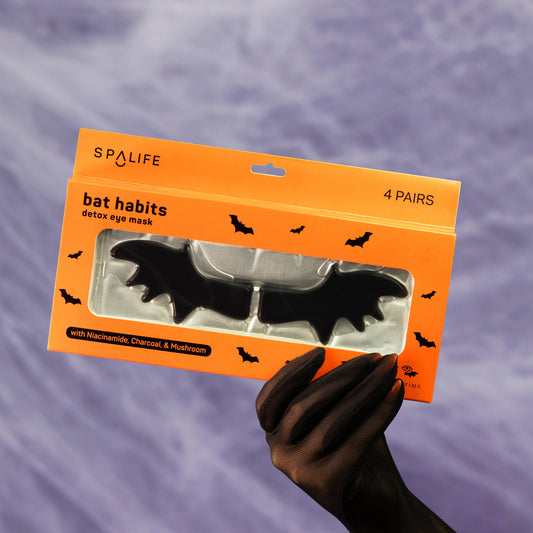 Masques détox pour les yeux en forme de chauve-souris d'Halloween - 4 paires