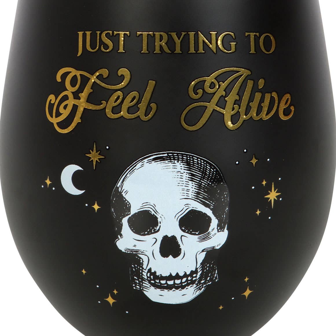 Verre à vin sans pied Trying to Feel Alive Skull