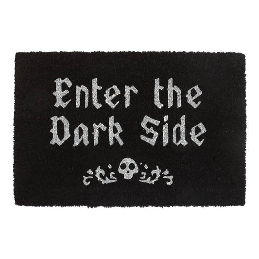Paillasson Enter The Dark Side Gothic Black en fibre de coco