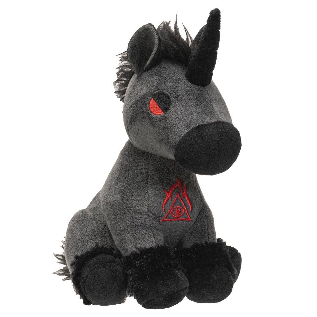 Peluche licorne noire