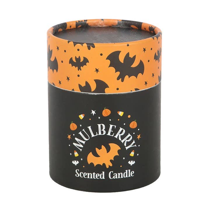 Bougie Mûre à Motif de Chauve-souris d'Halloween