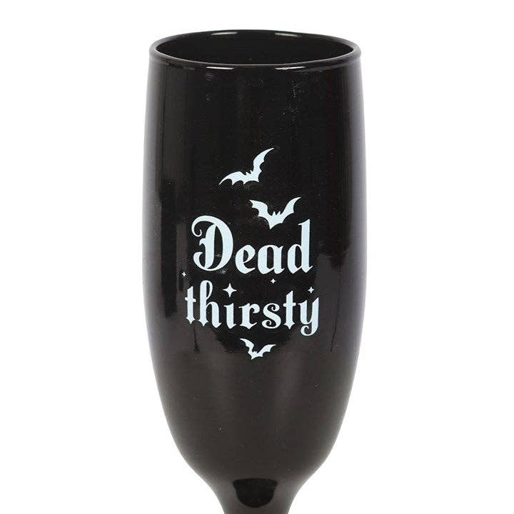 Ensemble de 2 flûtes à champagne gothiques Dead Thirsty