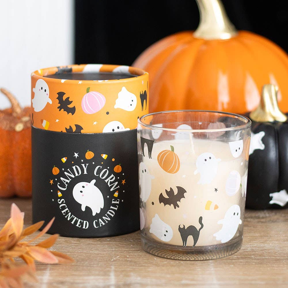 Bougie de maïs sucré et effrayant pour Halloween