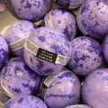 Bombe de bain ronde violette