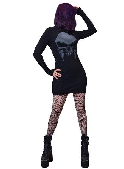 Mini-robe à imprimé Necessary Evil Athena Vampire Skull