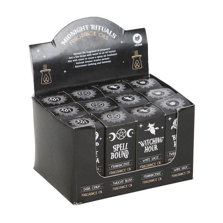 Ensemble de 12 huiles parfumées Midnight Rituals en présentoir