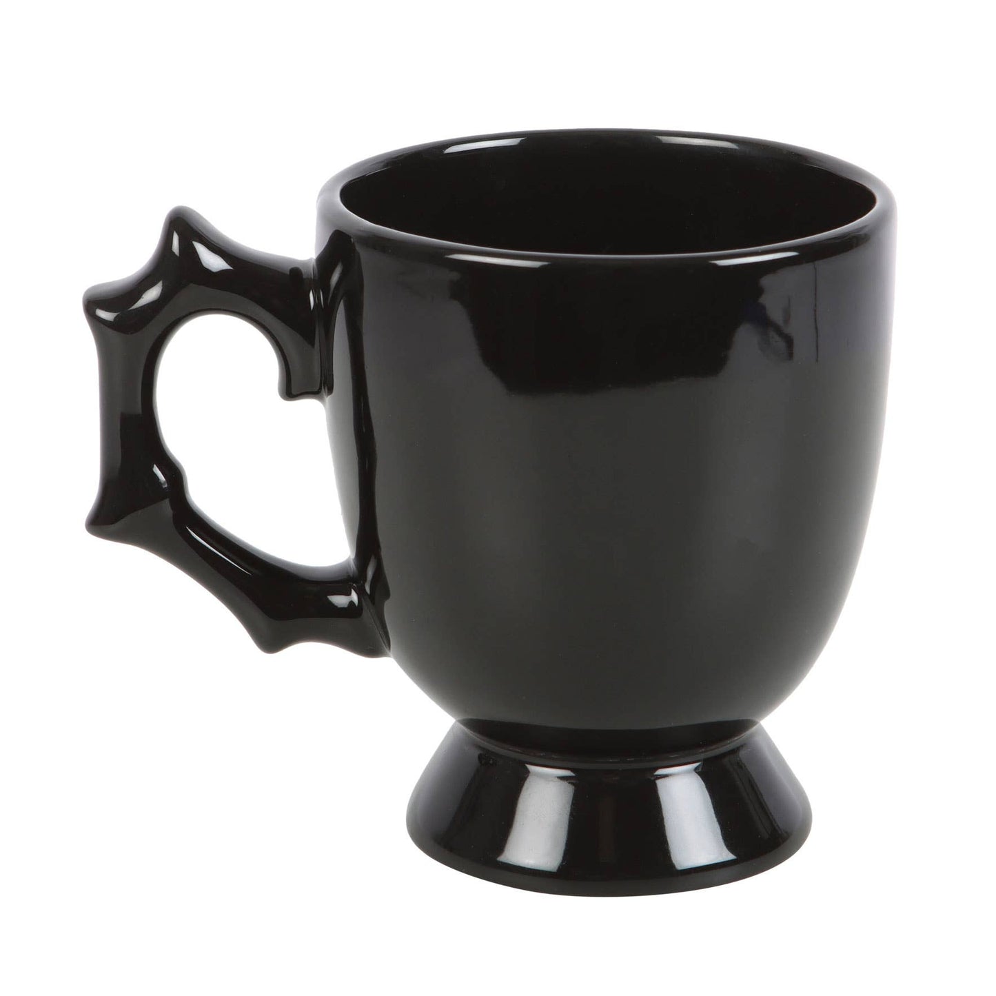 Tasse à thé gothique Halloween Black Spider