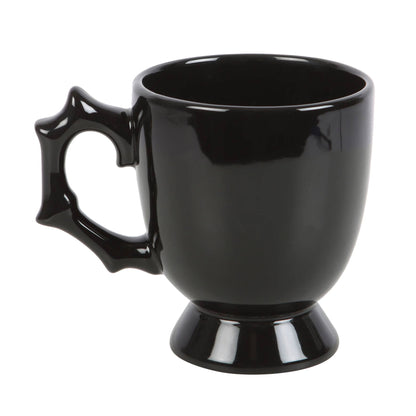 Tasse à thé gothique Halloween Black Spider