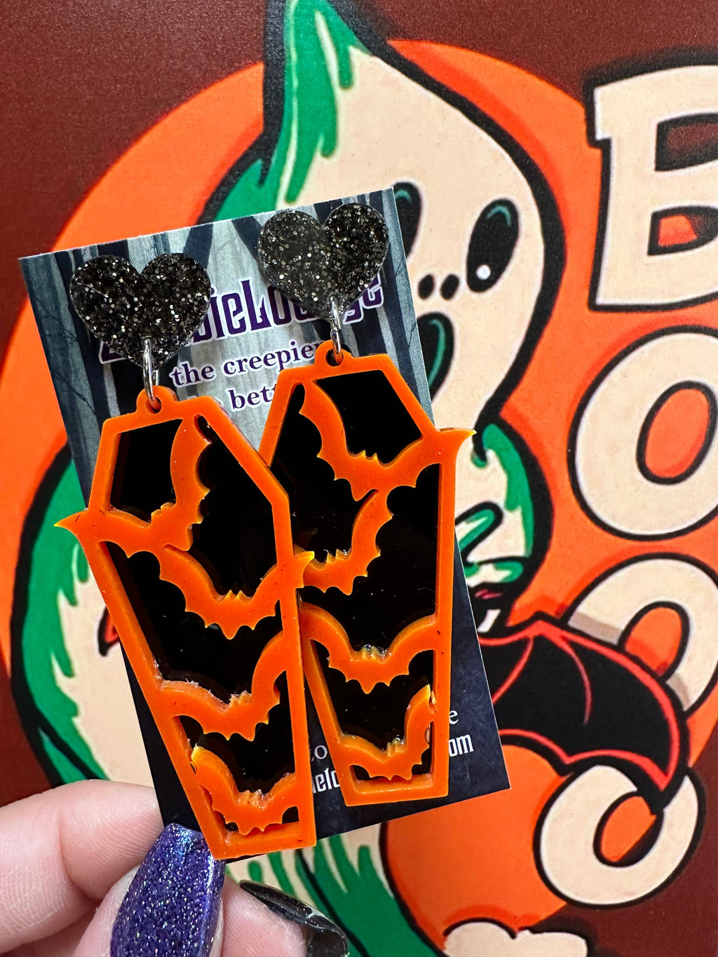 Boucles d'oreilles cercueil