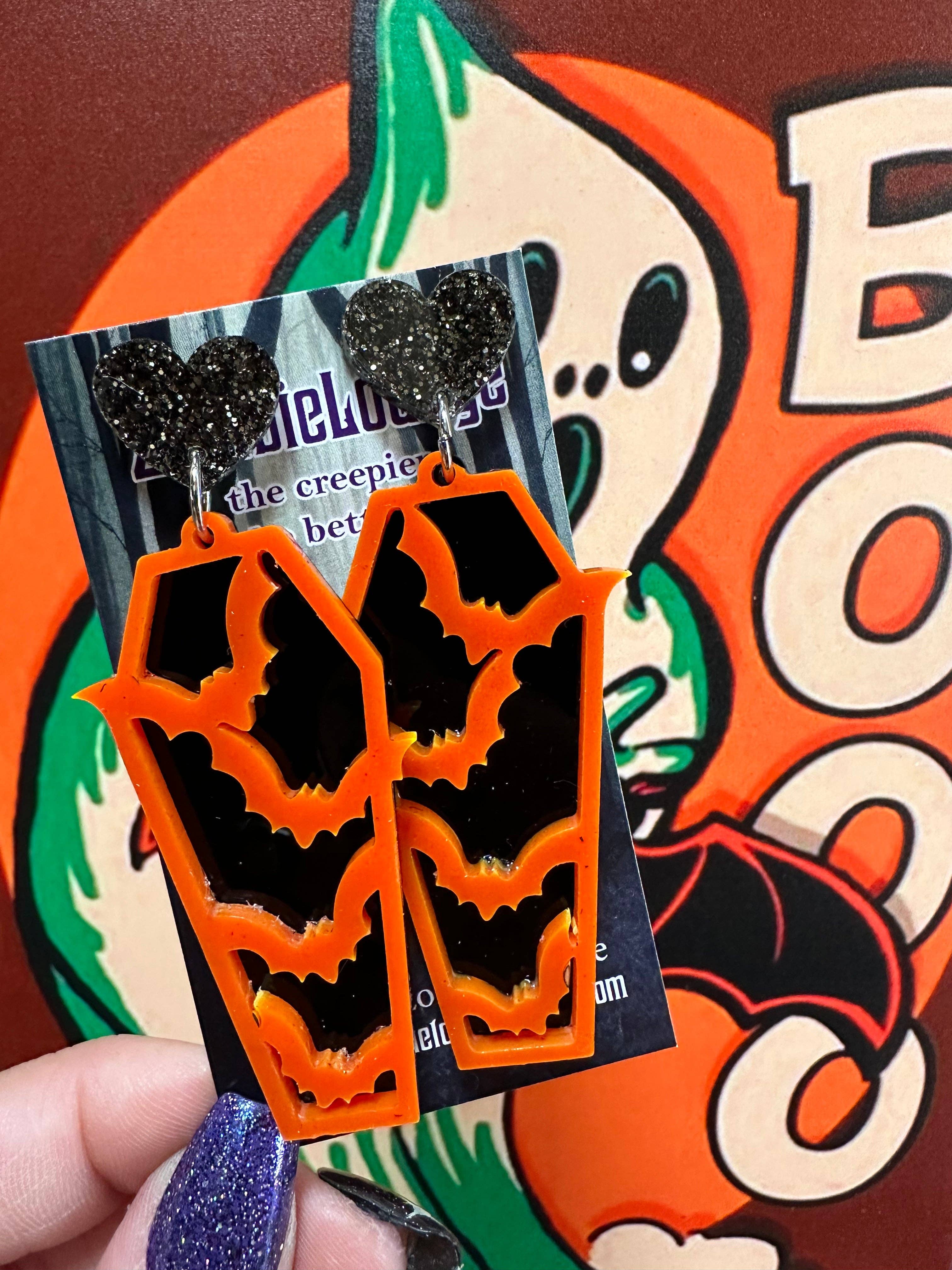 Boucles d'oreilles cercueil