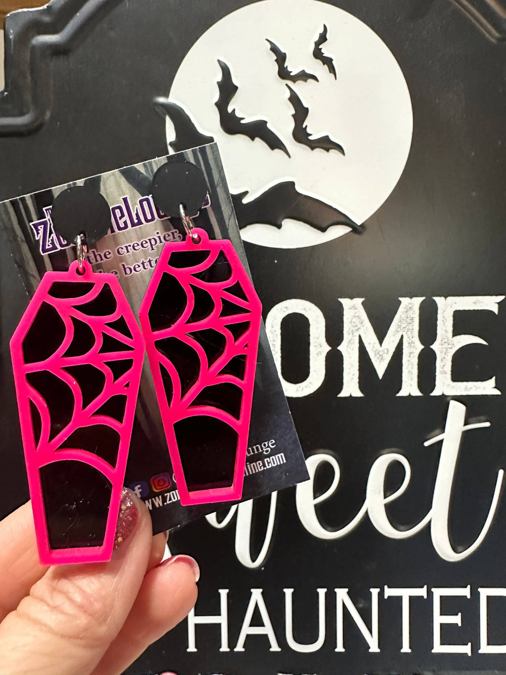 Boucles d'oreilles cercueil