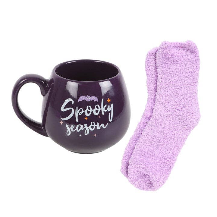 Ensemble de tasse et chaussettes d'Halloween Spooky Season