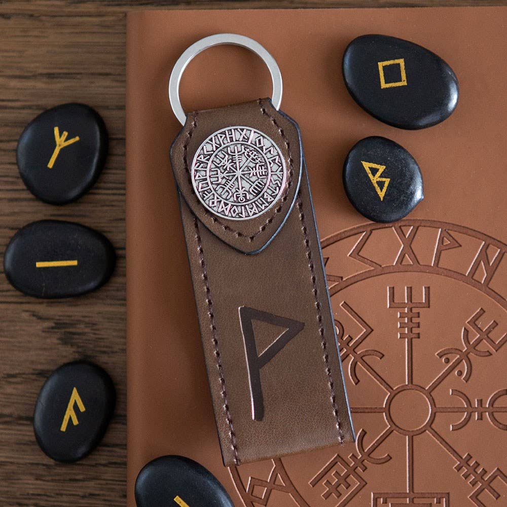 Porte-clés en simili cuir Joy Viking Rune
