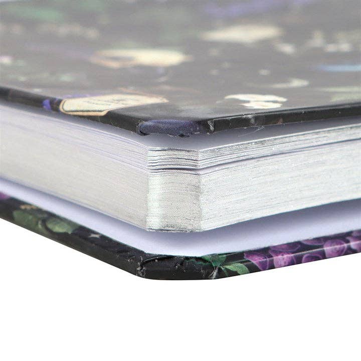 Carnet A5 à motif crâne gothique Venom & Vines