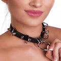 Collier ras-de-cou ajustable Punk Sexy Rivets