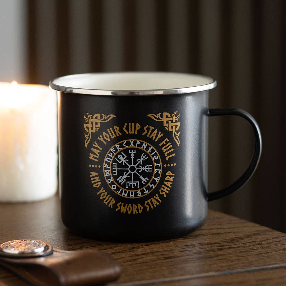 Tasse émaillé Boussole Viking