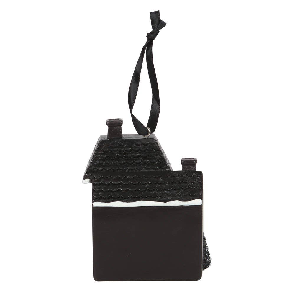 Décoration de Noël gothique en résine pour maison de vacances hantée