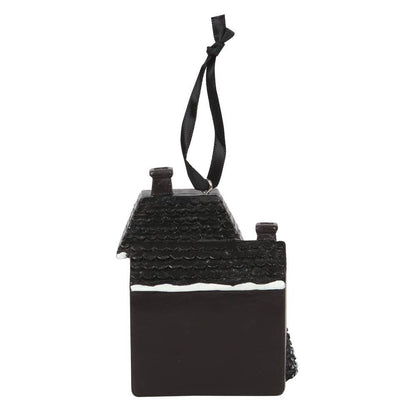 Décoration de Noël gothique en résine pour maison de vacances hantée