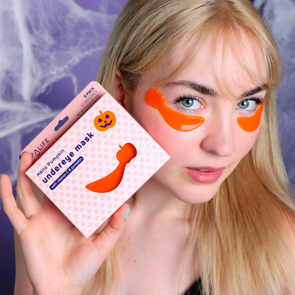 Masques éclaircissants pour les yeux Halloween Hello Pumpkin, 6 paires