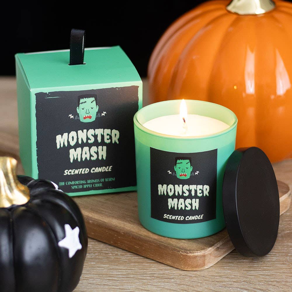 Bougie d'Halloween au cidre de pomme Monster Mash