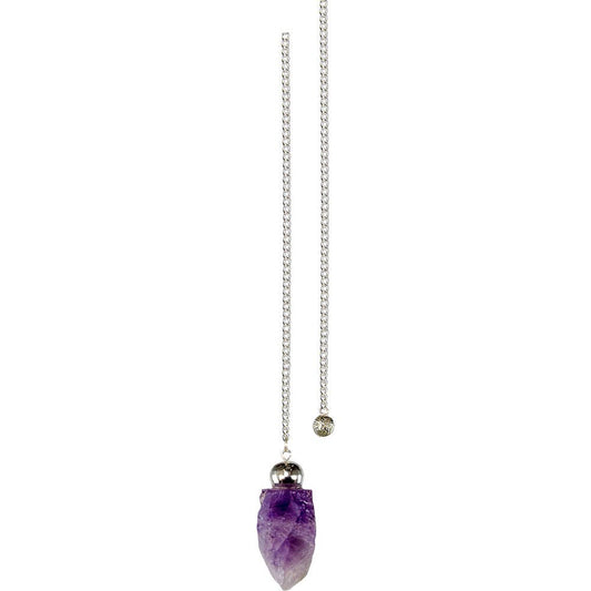 Pendule : pierre précieuse brute/améthyste