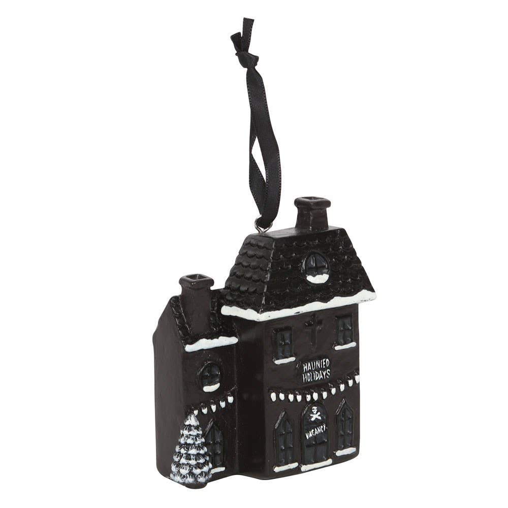 Décoration de Noël gothique en résine pour maison de vacances hantée