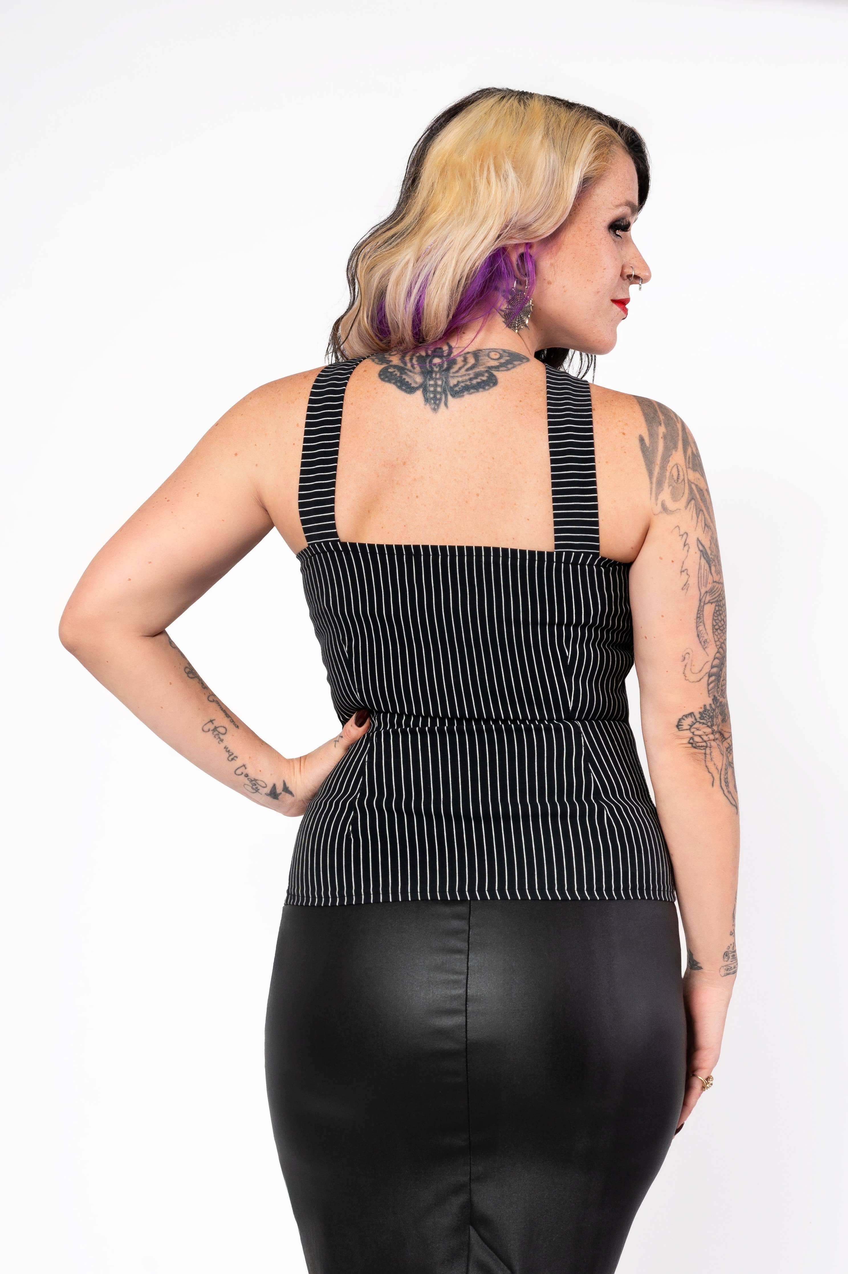 Haut Vavavoom - rayures noires/blanches