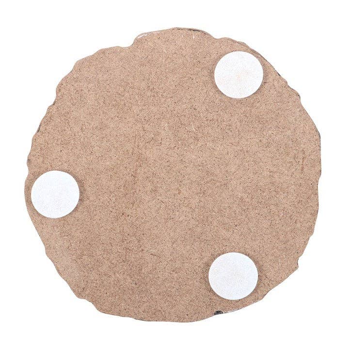 Ensemble de 4 sous-verres en rondelles de bois sur la mythologie nordique