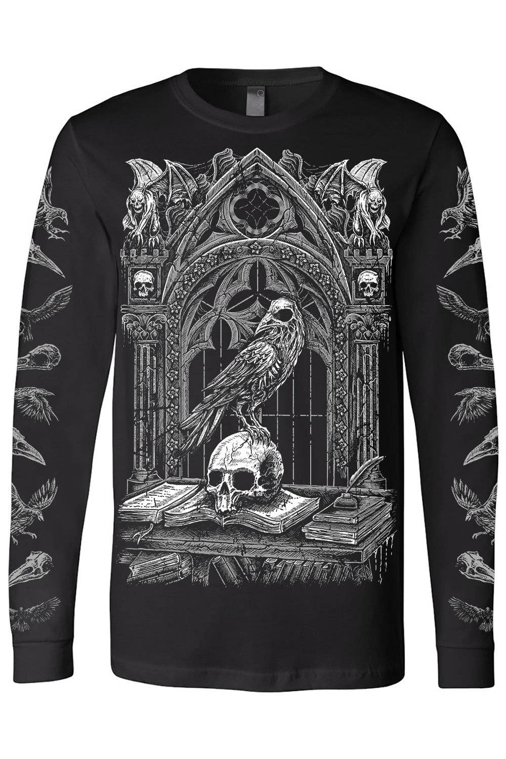 T-shirt Quoth the Raven [GRIS] [Plusieurs styles disponibles]