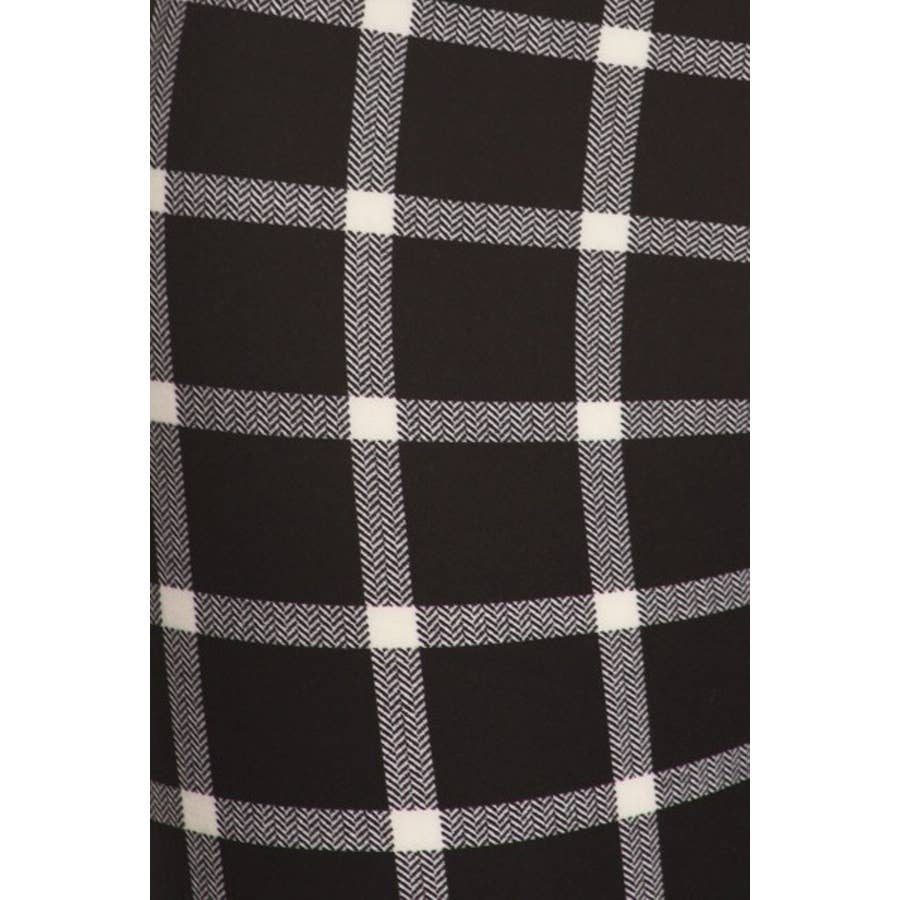 Legging taille haute- Carreau blanc