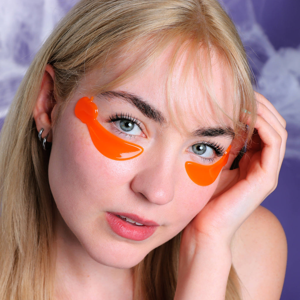 Masques éclaircissants pour les yeux Halloween Hello Pumpkin, 6 paires