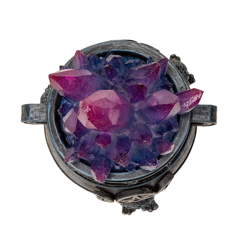 Chaudron à trois lunes avec cristaux LED