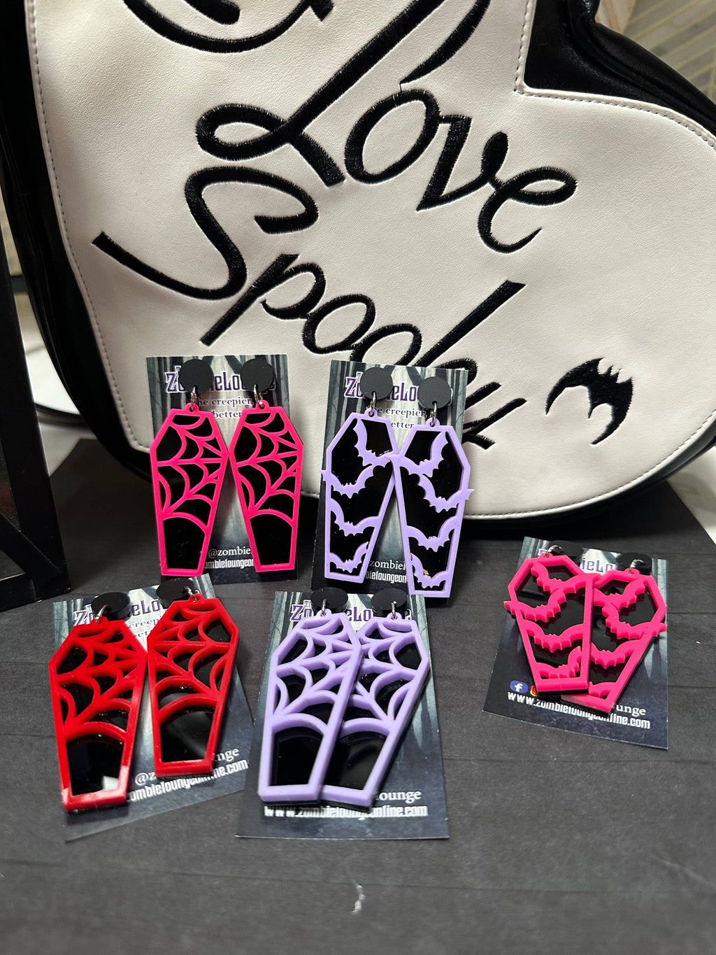 Boucles d'oreilles cercueil