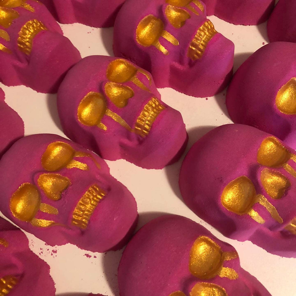 Bombe de bain Crâne Rose