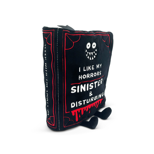 "J'aime mes horreurs sinistres et troublantes" Livre Peluche