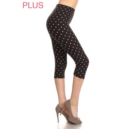 Legging capri à imprimé taille haute Buttery Soft de grande taille