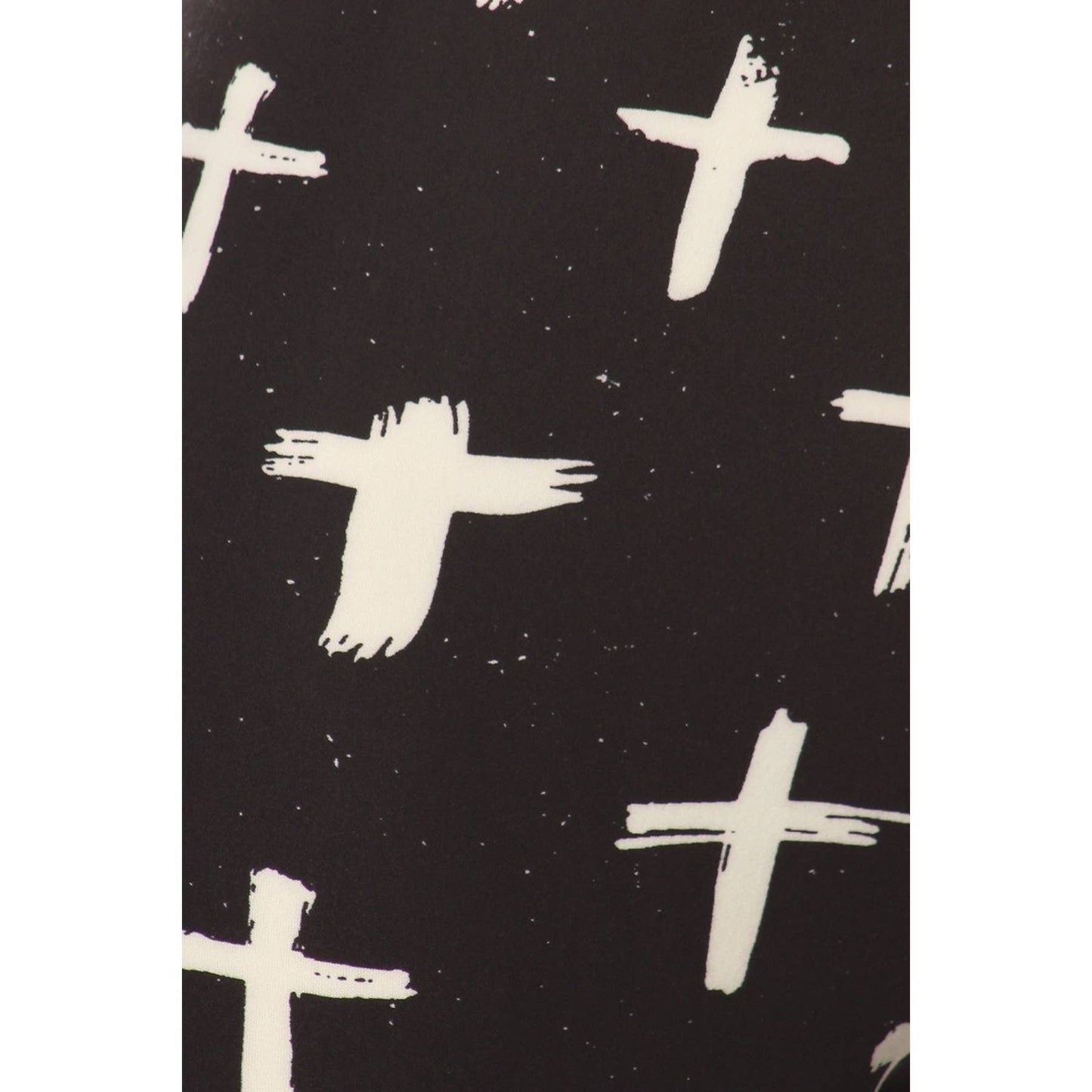 Legging capri doux taille haute - croix blanche