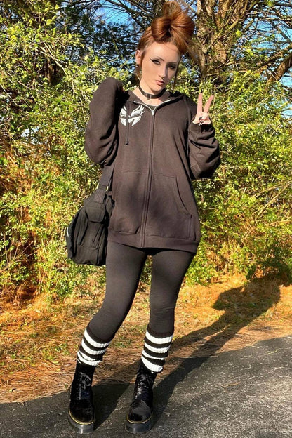 Sweat à capuche Dark Fairy [fermeture éclair ou pull]