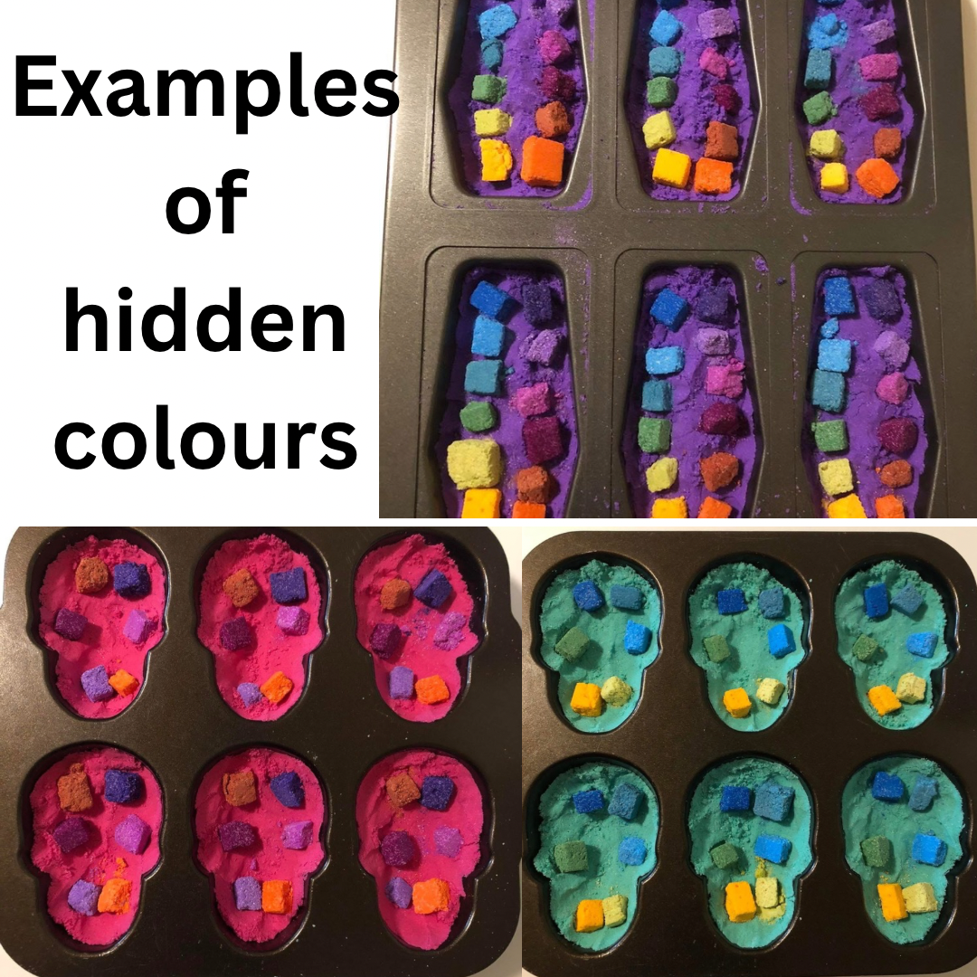 Bombe de bain cercueil rouge