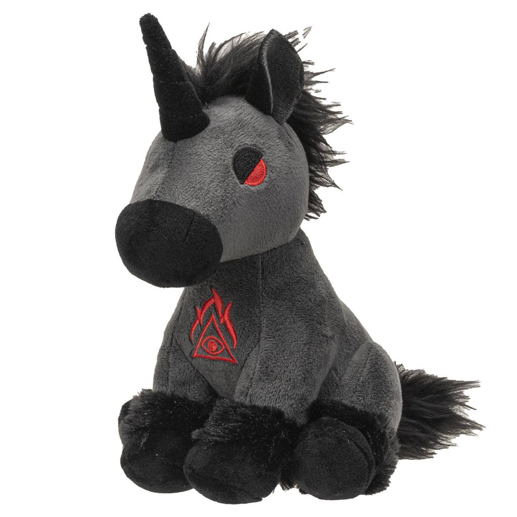Peluche licorne noire