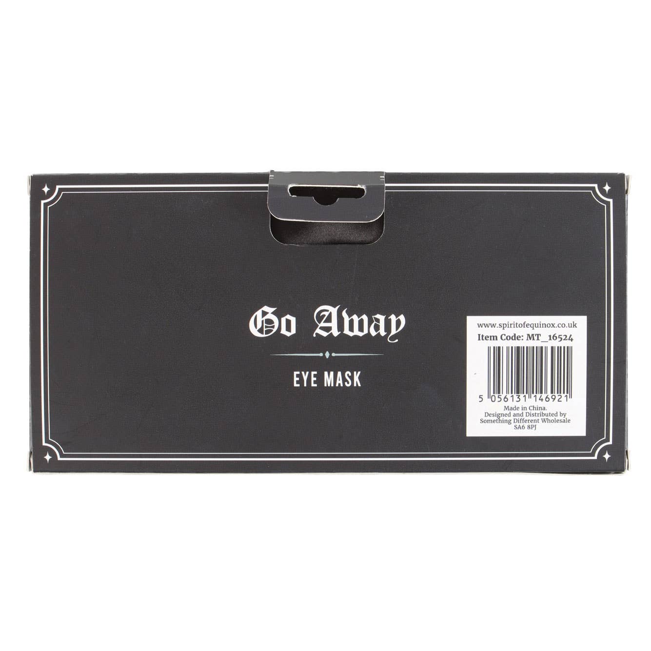 Masque de sommeil Go Away Gothic Satin