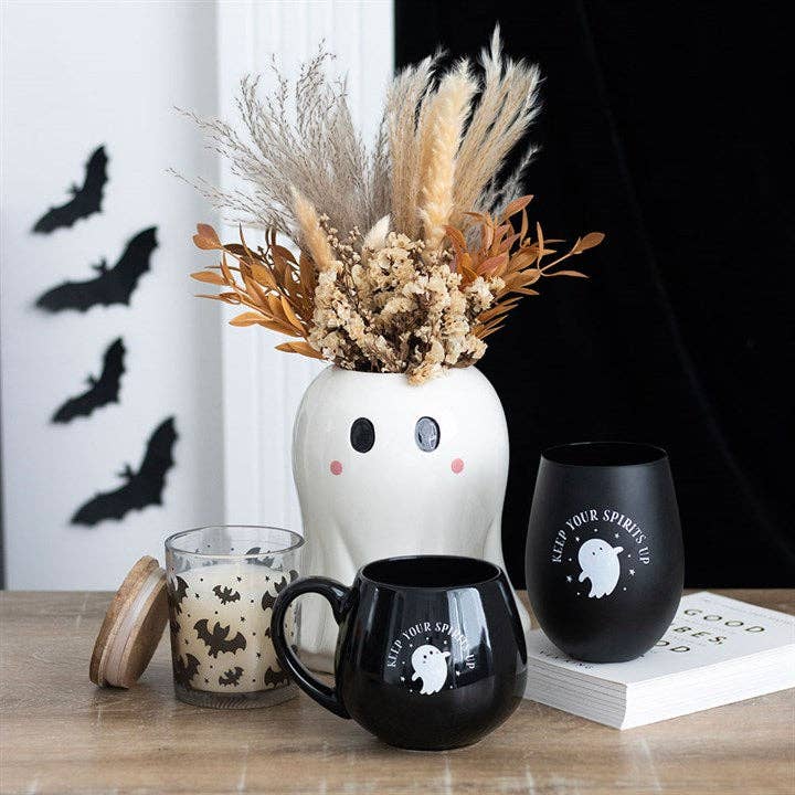 Bougie Mûre à Motif de Chauve-souris d'Halloween